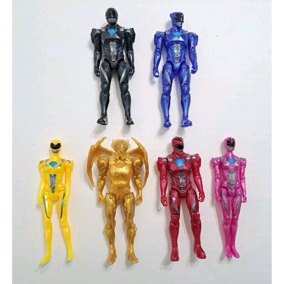 Scg Other - Lot 6 SCG Bandai Power Rangers 5” Tall Mighty Morphin Movie Target Figures